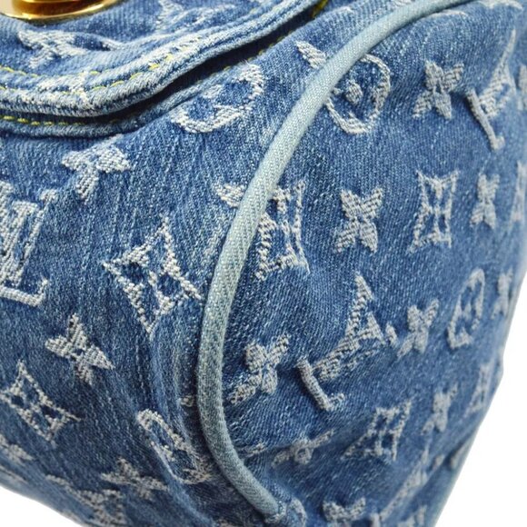 Louis Vuitton Blue Monogram Denim Neo Speedy Handbag M95019 SP1005 172571 - Picture 4 of 8